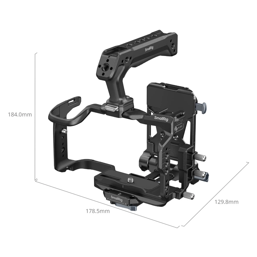 Smallrig klatka HawkLock do Canon EOS R6 V + płytka bateryjna V-Mount [6381]