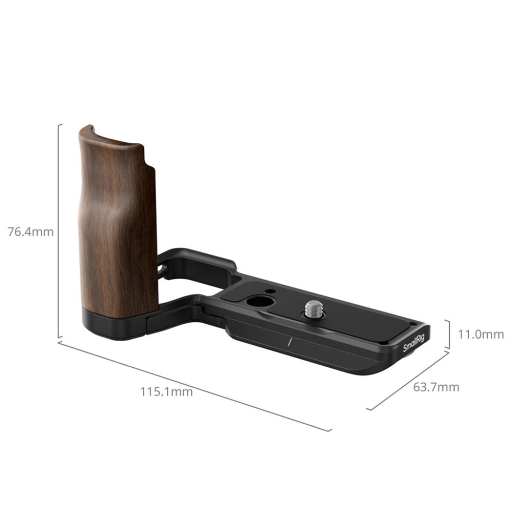 Smallrig L-Shape Mount Plate z Wooden Handle do Sony ZV-E10 II