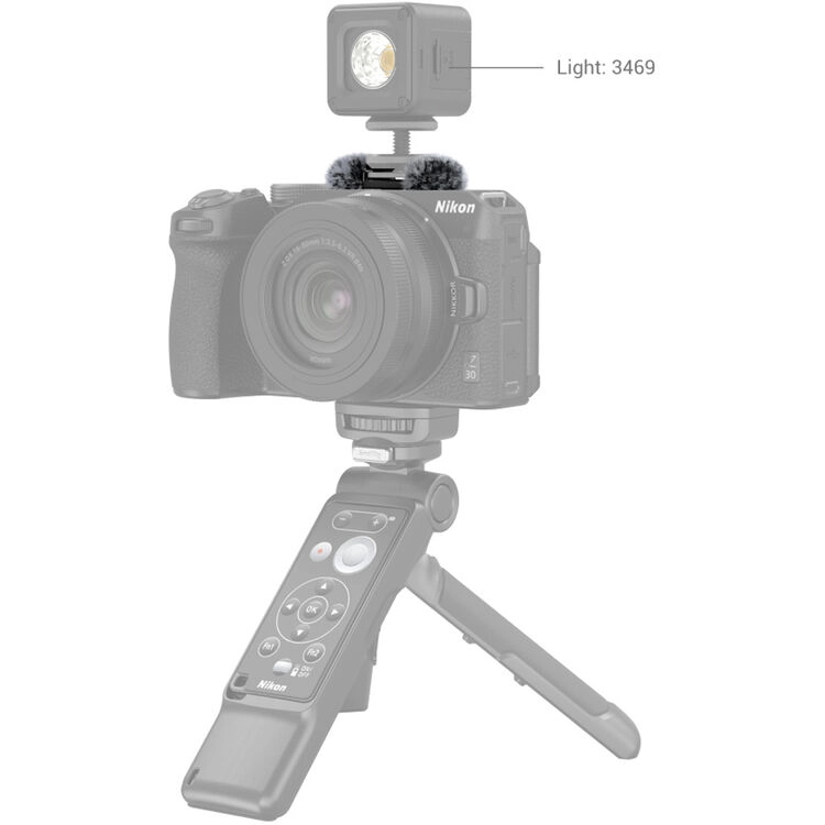 Smallrig Osłona przeciwwietrzna i adapter zimnej stopki do Nikon Z30 [3859]