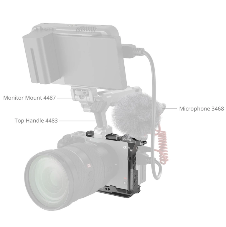 Smallrig Klatka operatorska HawkLock Quick Release Half Cage do Sony FX30 / FX3