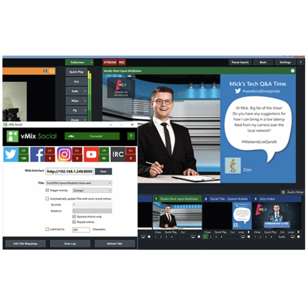 Oprogramowanie vMix vMix 4K mikser softowy (Virtualne)