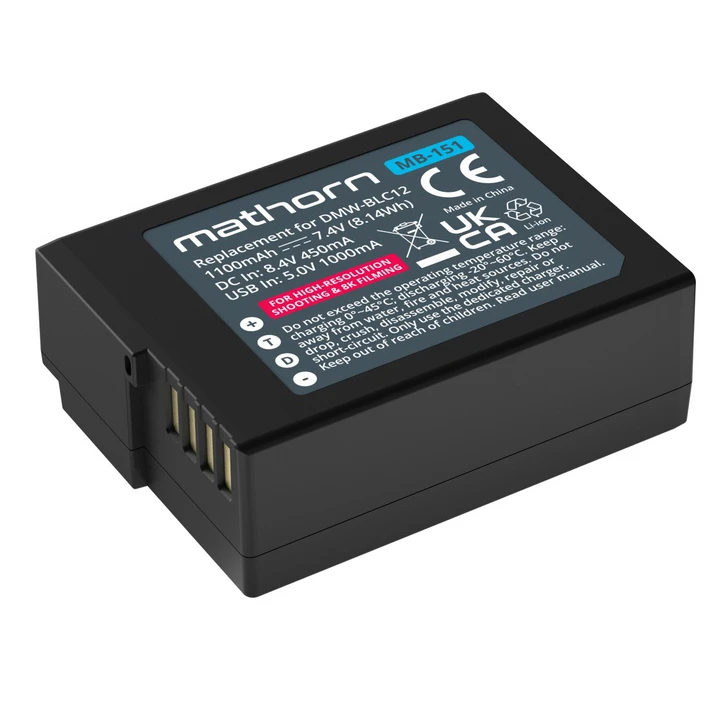 Akumulator Mathorn Mathorn bateria MB-151 1100mAh USB-C do Panasonic DMW-BLC12