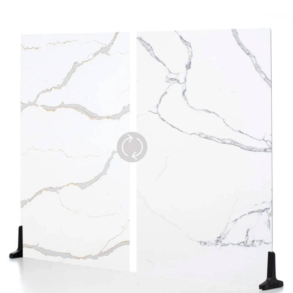 Tło plastikowe V-Flat World Duo Boards Carrara Blue/Calacatta Gold - XL