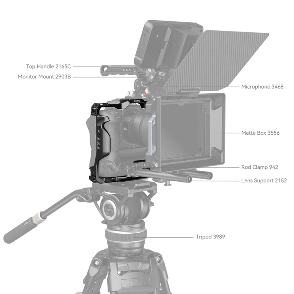 Smallrig Klatka operatorska do Nikon Z6 III Cage z MB-N14 Vertical Grip