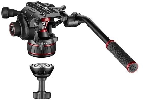 Statyw Manfrotto 645 Alu Fast Twin z głowicą Nitrotech 608 (MVK608TWINFA) Pro Video
