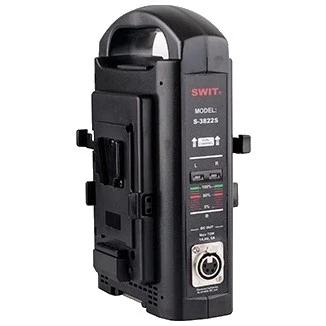 Ładowarka Swit S-3822S, V-lock szybka podwójna ładowarka z zasilaczem 2x 3A