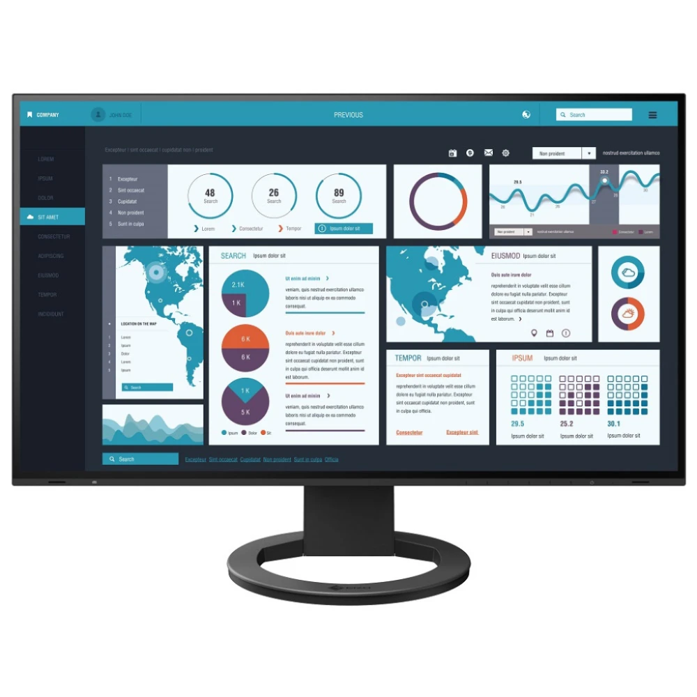 Monitor EIZO FlexScan EV2795-BK czarny