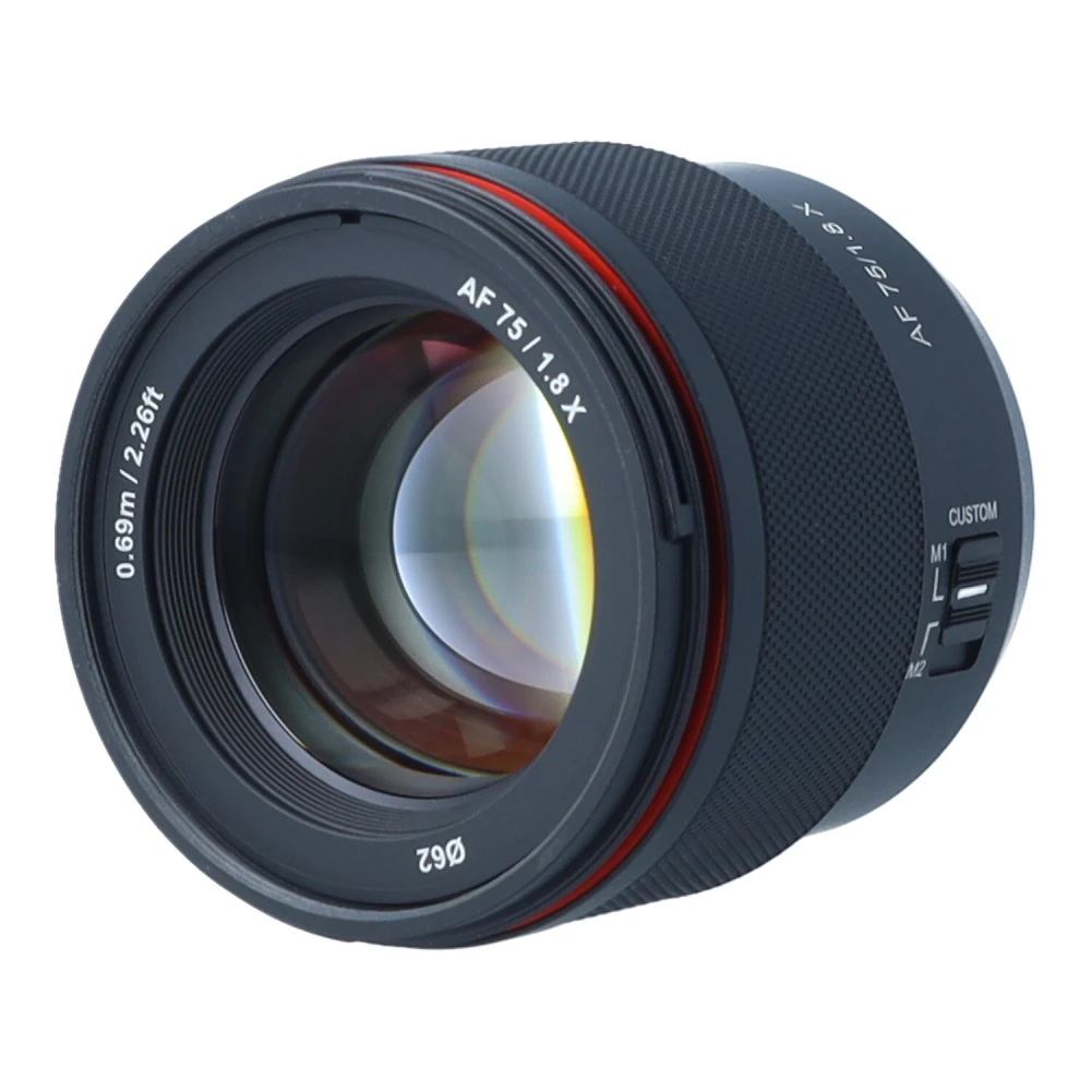 Obiektyw UŻYWANY Samyang Używany AF 75 mm f/1.8 X Fuji X  s.n GBP18886