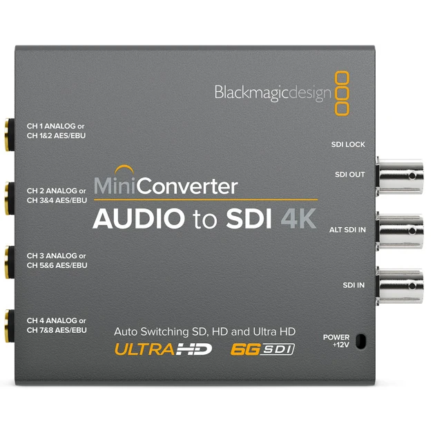 Blackmagic Mini Converter Audio to SDI 4K