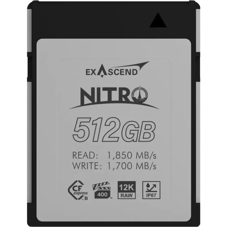 Karta pamięci Exascend CFexpress 512GB Type B Nitro (1850MB/s)