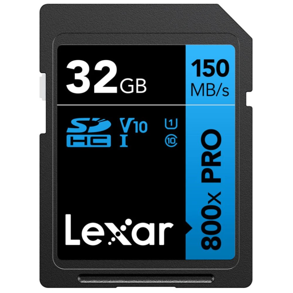 Karta pamięci Lexar SDHC 800x Pro UHS-I cards, C10 V10 U1, R150, 32GB