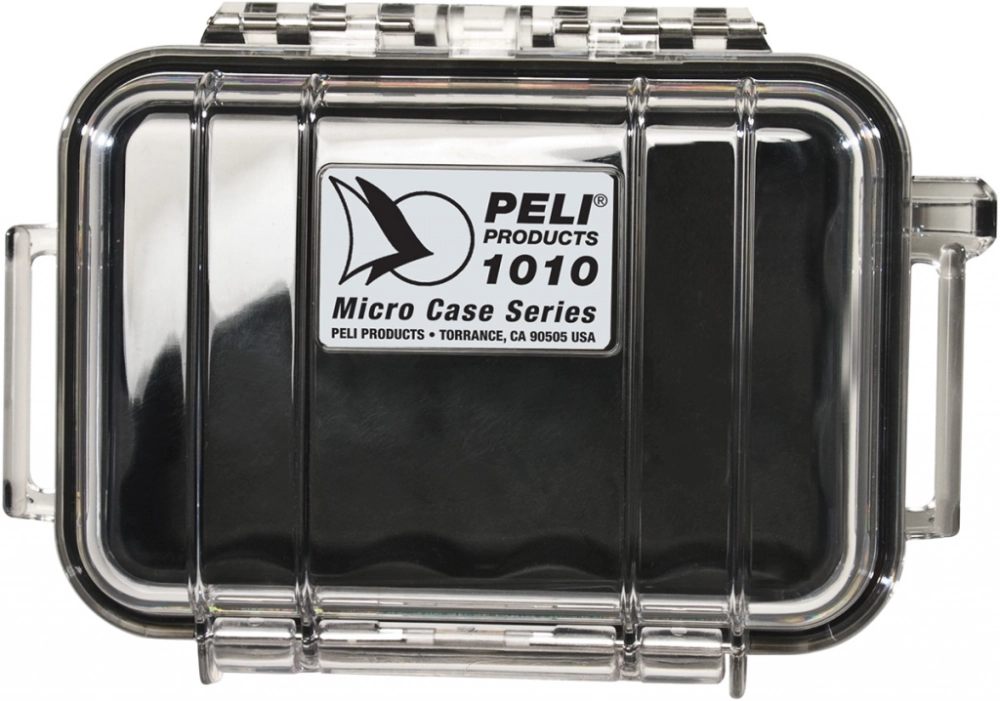 Peli ™1010 mikro skrzynia / czarna-przeźroczysta