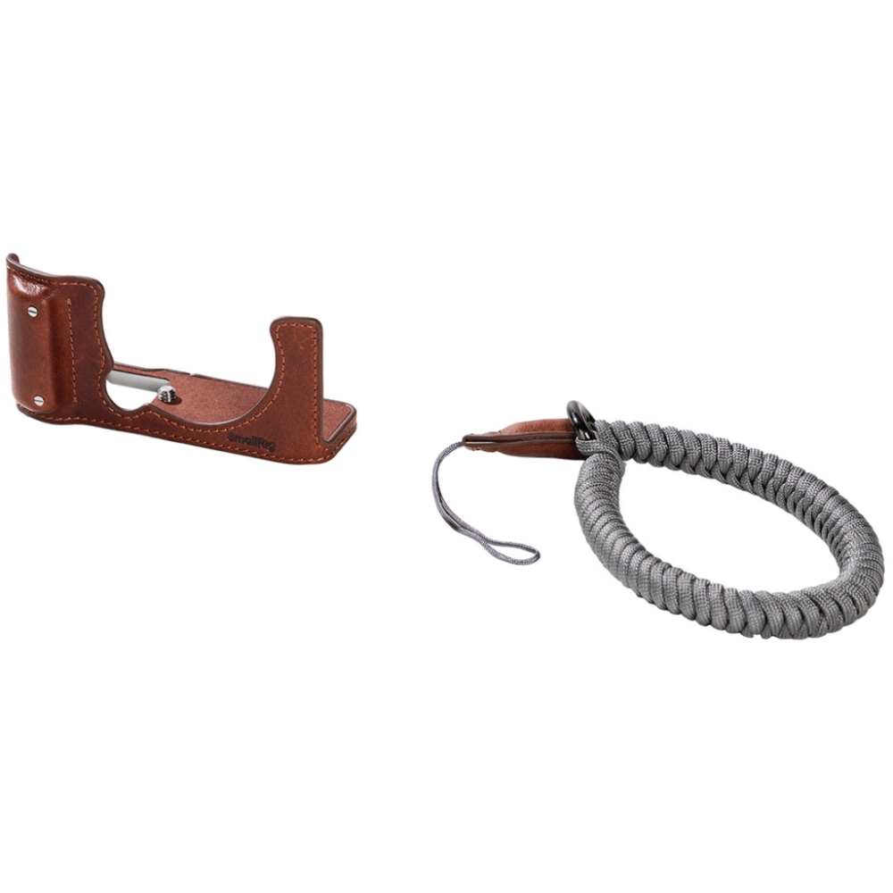 Smallrig Zestaw skórzanego pół-etui do FUJIFILM X-M5, brązowy [4880]