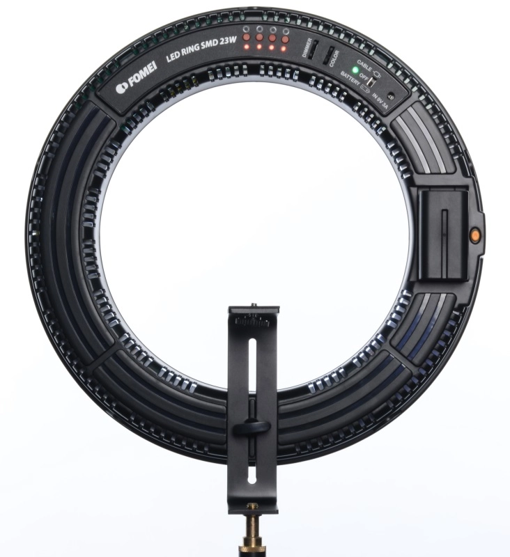 Lampa LED Fomei RING SMD 23W + akumulator NP-750 + ładowarka 