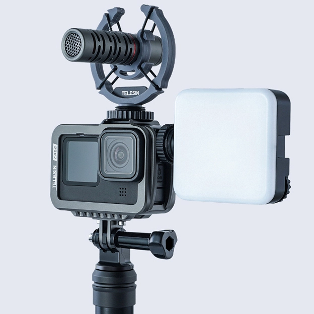 Telesin Obudowa / Ramka aluminiowa dla GoPro Hero 9 / Hero 10 / Hero 11 (GP-FMS-901)