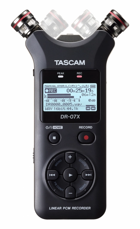 Tascam DR-07X dwuścieżkowy rejestrator stereo (AB/XY) z interfejsem audio USB