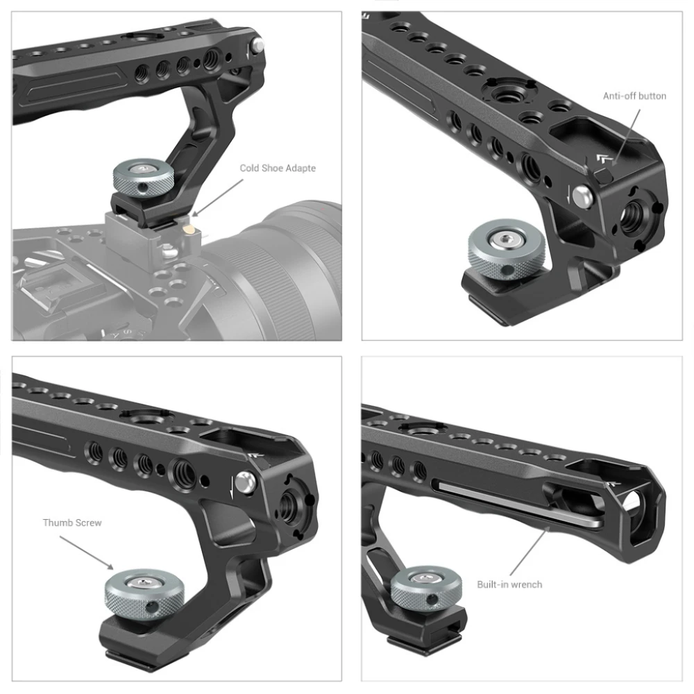 Smallrig Uchwyt górny Universal Top Handle z mocowaniem Cold Shoe [2094C]