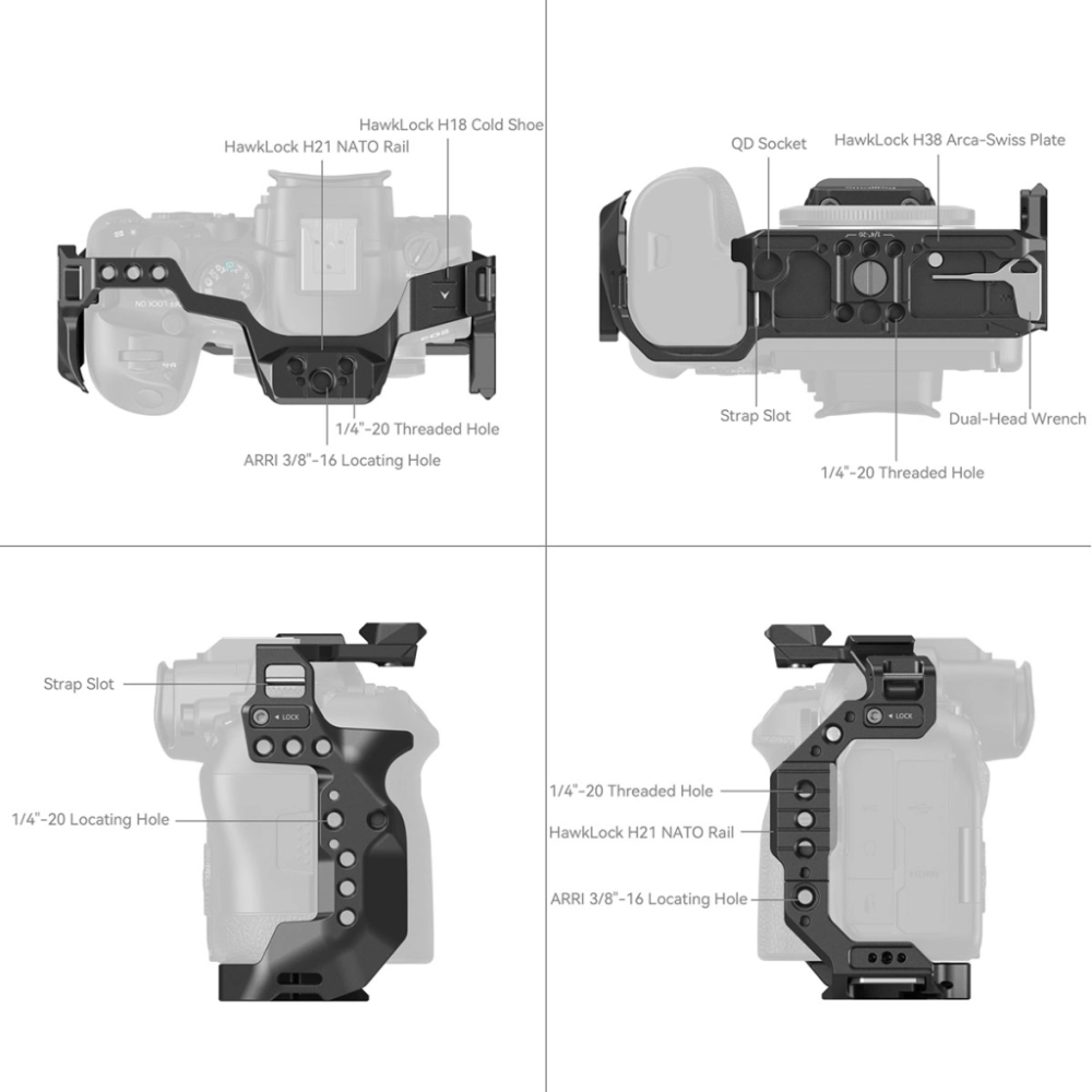 Smallrig klatka operatorska do Canon EOS R6 MKII Cage [4159B]