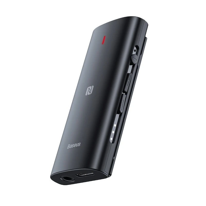Baseus Odbiornik Bluetooth 5.0  BA03, dźwięk 3D, NFC, aptX (czarny)