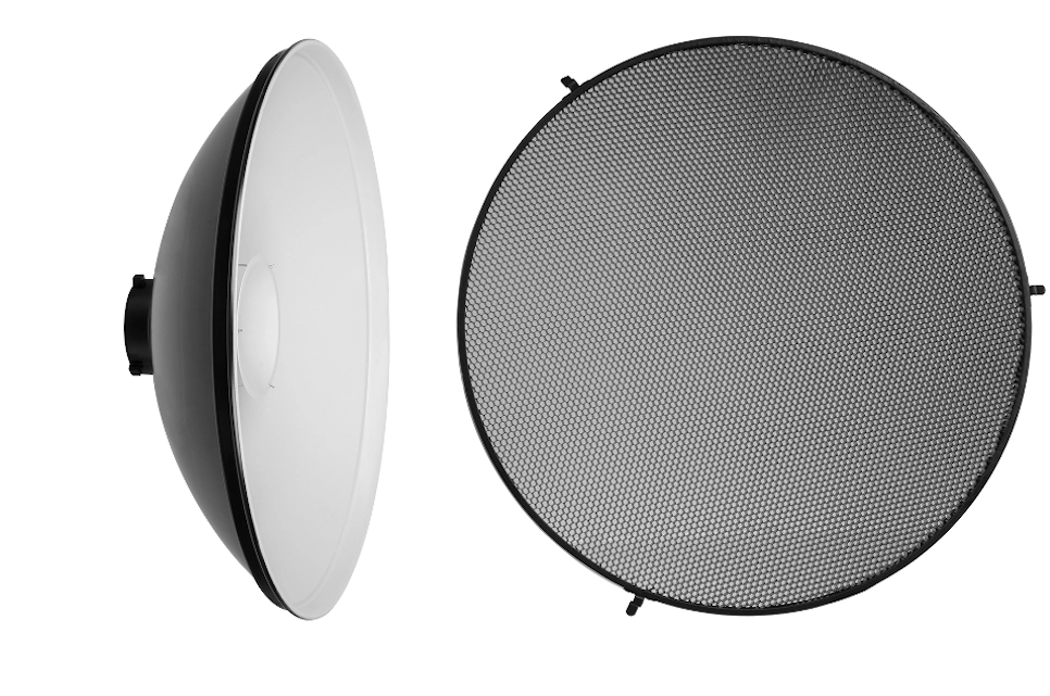 Beauty Dish GlareOne Czasza Beauty Dish 40 cm, biała, mocowanie Bowens + grid