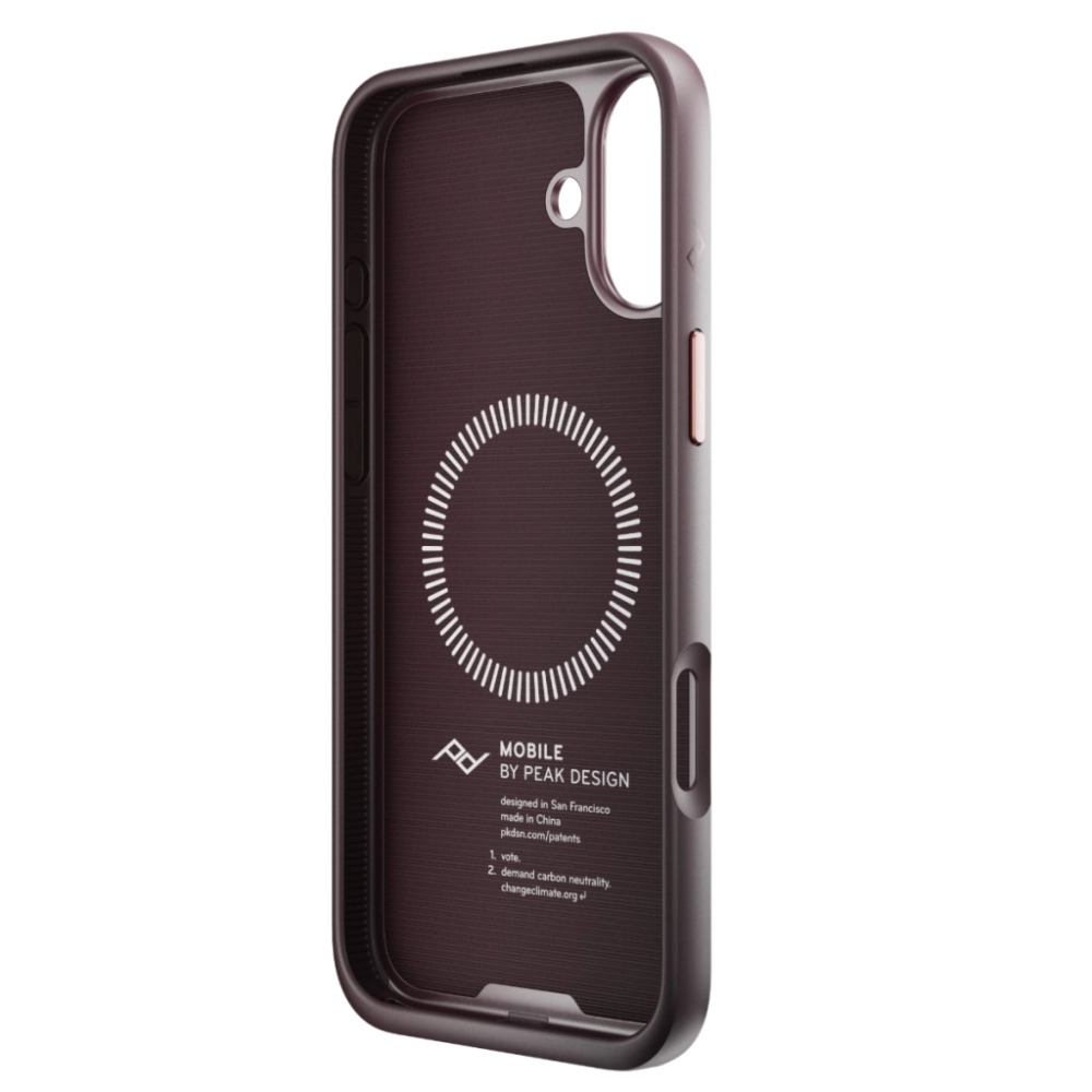 Peak Design Mobile Everyday Fabric Case etui do iPhone 16 Plus bordo