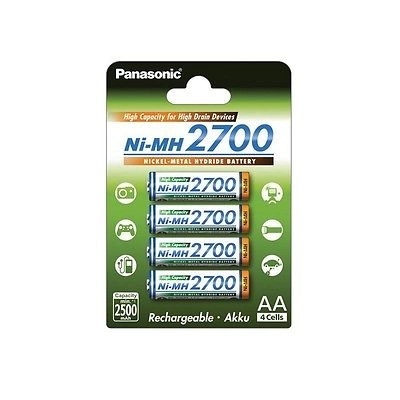 Akumulatory Panasonic Ni-Mh High Capacity AA 2700 mAh 4szt. 