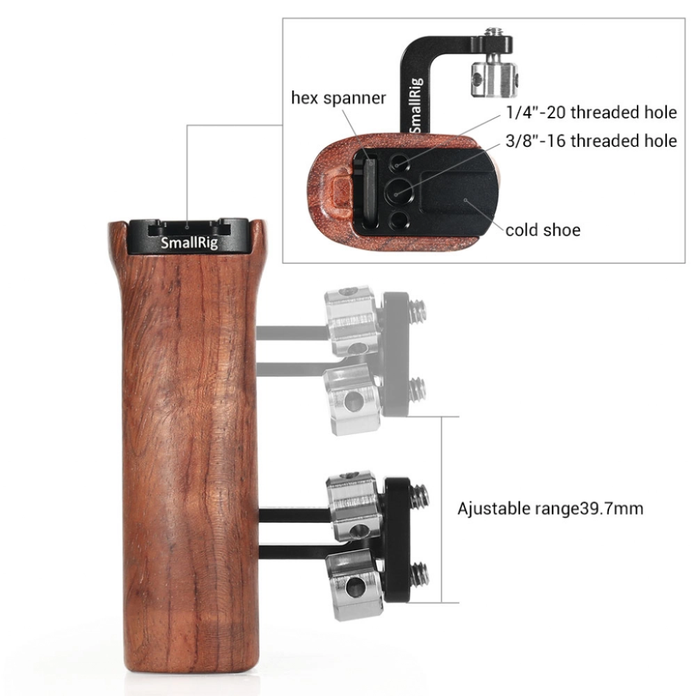 Smallrig Uchwyt Wooden Universal Side Handle [2093C]