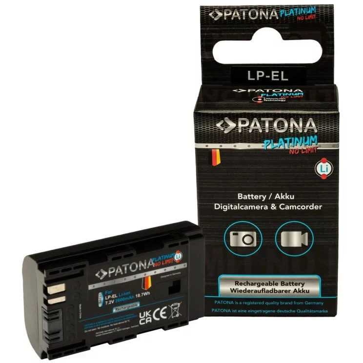 Akumulator Patona Bateria Platinum do lamp błyskowych Canon LP-EL Speedlite EL-1 DS401231