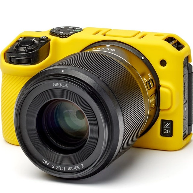 Zbroja EasyCover osłona gumowa dla Nikon Z30 żółta