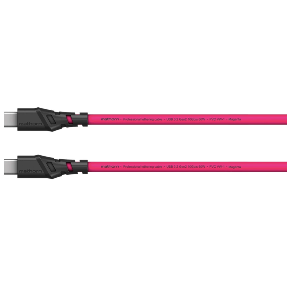 Mathorn MTC-210M USB C - USB C 2m 20Gb/s Magenta