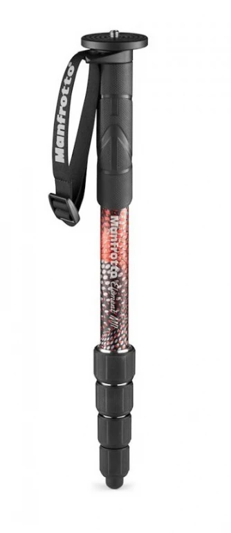 Monopod Manfrotto MMELMIIA5RD Element MII Alu czerwony