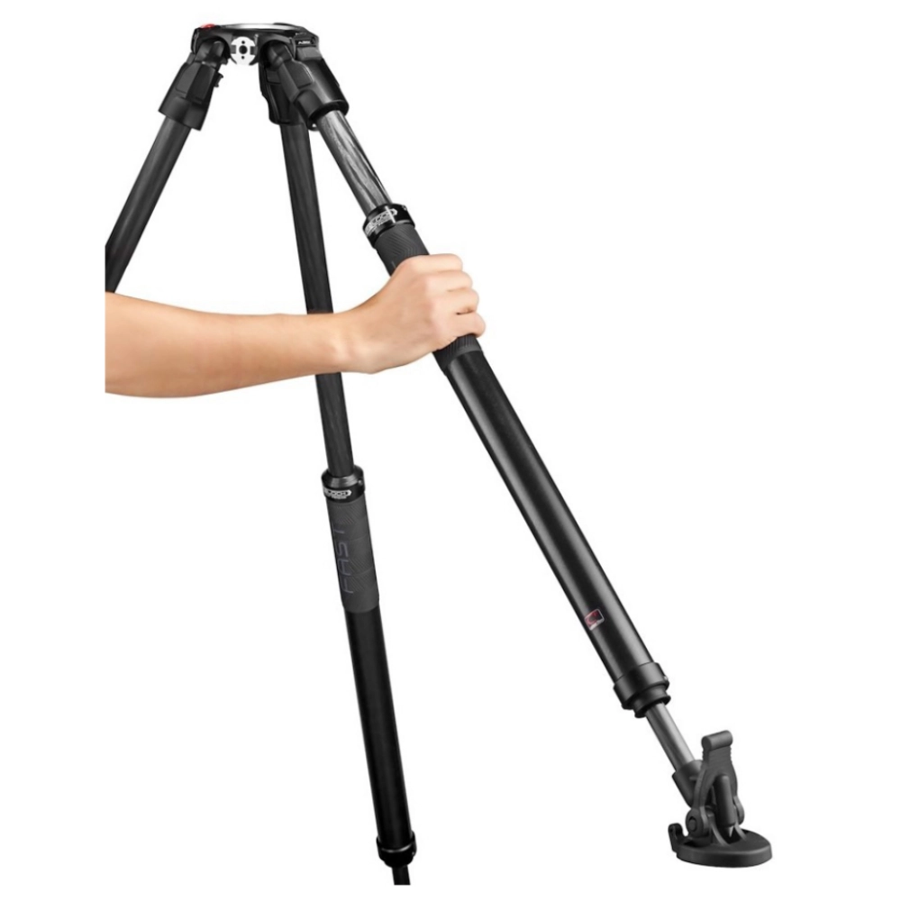Statyw Manfrotto Zestaw 635 Carbon Fast Single + głowica 608 (MVK608SNGFC)