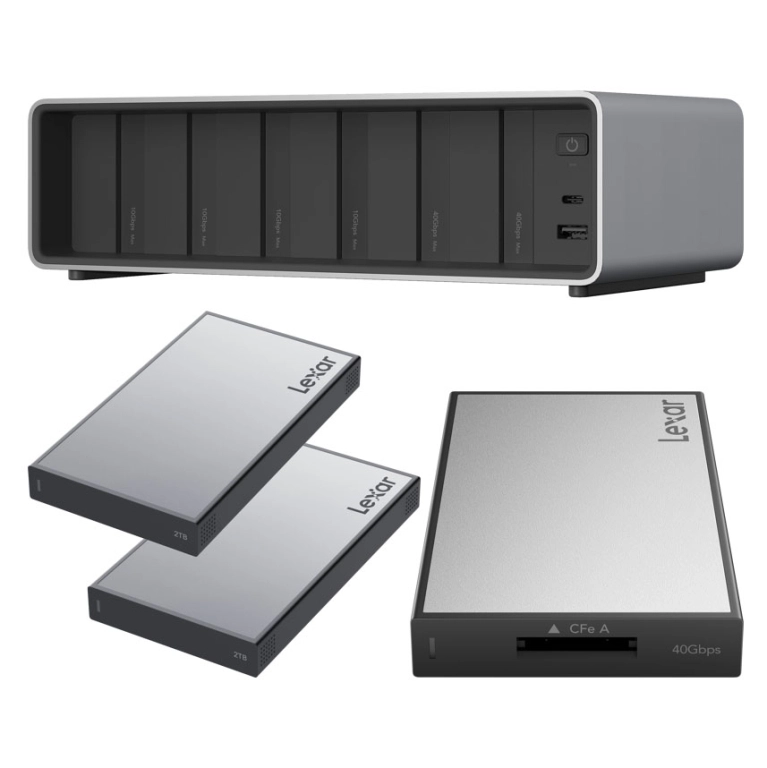 Lexar Zestaw Professional Workflow Pro 2x2TB SSD z czytnikiem Thunderbolt4 Uplink, CFexpress Type A 
