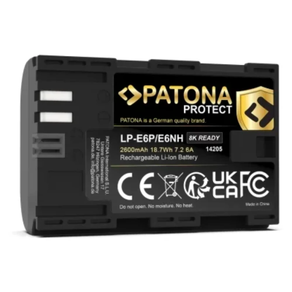 Akumulator Patona Protect do Canon LP-E6P do EOS R5 Mark II 8K-ready 6A