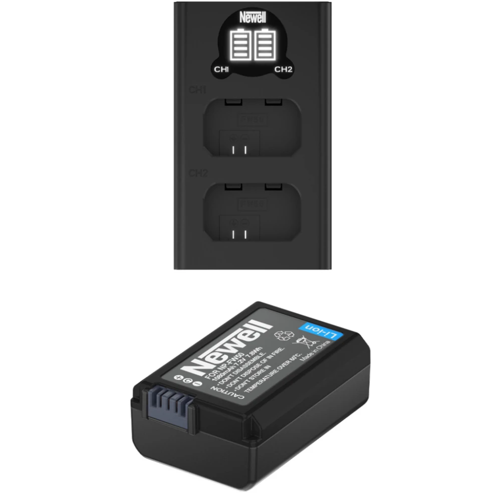 Ładowarka Newell dwukanałowa  DL-USB-C i akumulator NP-FW50 do Sony
