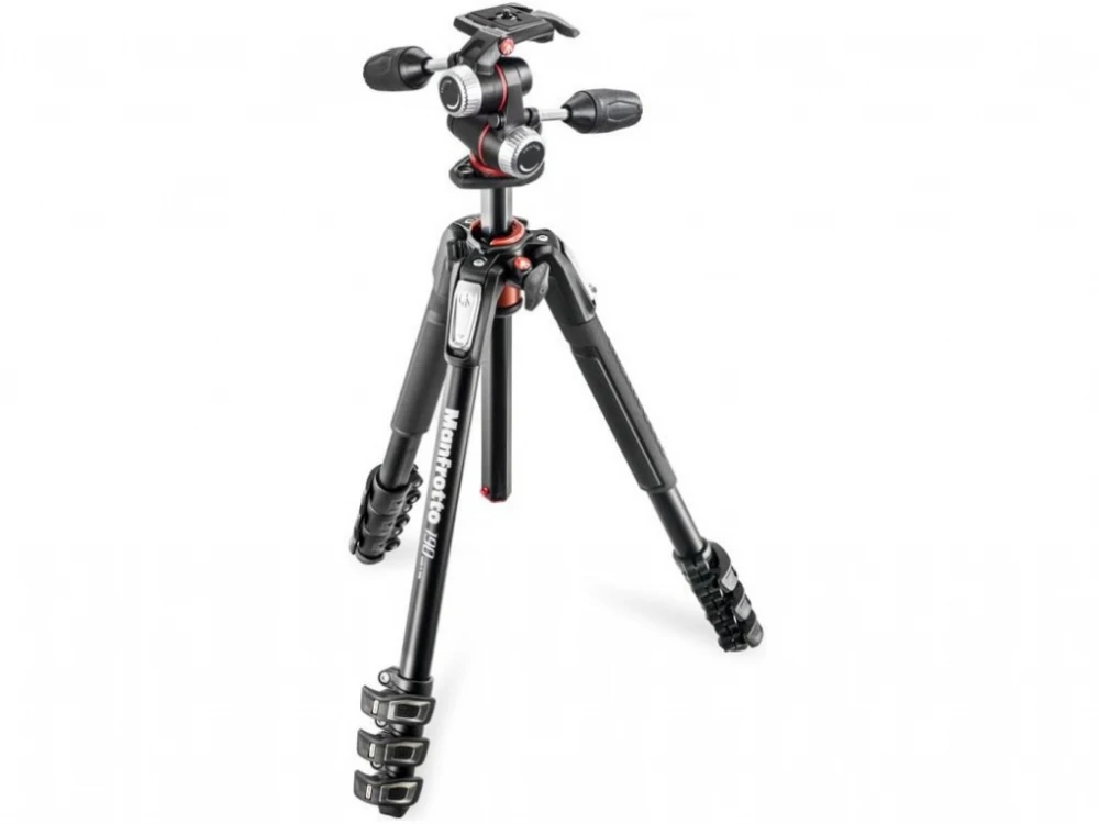 Statyw Manfrotto MK190XPRO4-3W, aluminiowy, 4 sekcje, głowica 3-kierunkowa