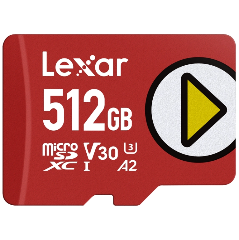 Karta pamięci Lexar microSDXC PLAY UHS-I/A2/U3 R205/W140 V30 512GB