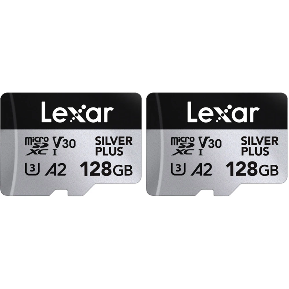 Karta pamięci Lexar microSDXC Professional SILVER Plus UHS-I/U3/A2/4K V30 128GB 2 PACK