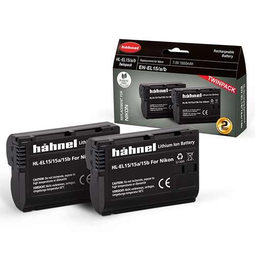 Akumulator Hahnel Zestaw baterii NIKON HL-EL15HP TWIN PACK