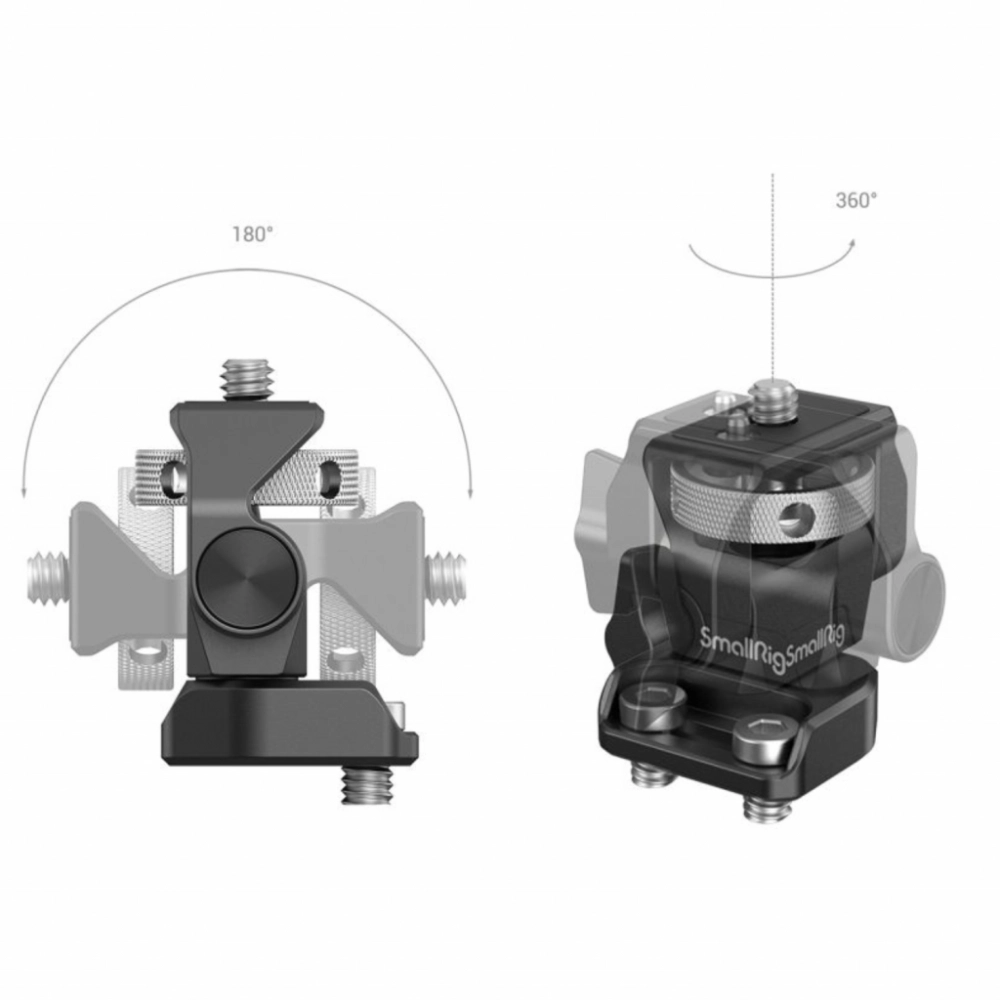 Smallrig Mocowanie monitora Swivel / Tilt Adjustable Monitor Mount Screw-Mount [2904B]
