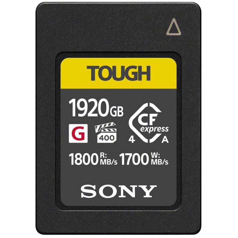 Karta pamięci Sony CF Express 1920GB typu A TOUGH 1800MB/s (odczyt) i 1700 MB/s (zapis), VPG400