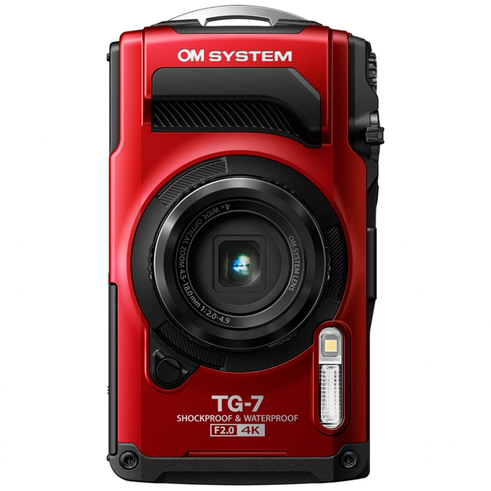 Aparat cyfrowy OM System TOUGH TG-7 czerwony, wyjątkowo odporny 