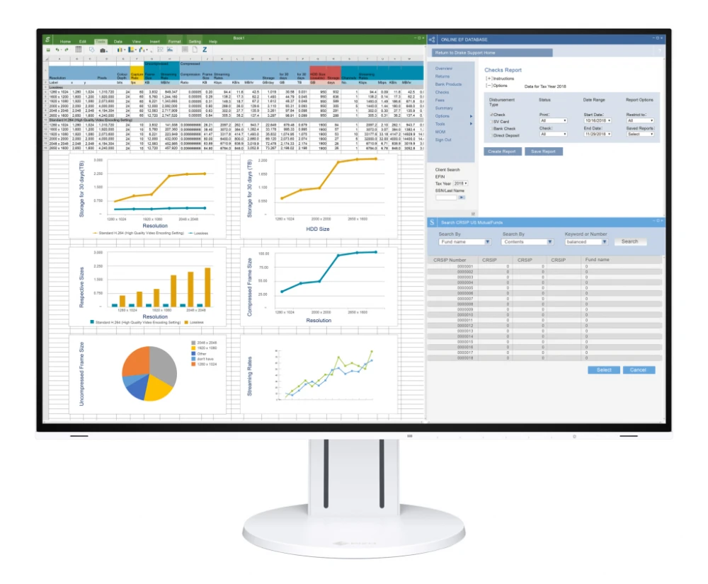 Monitor EIZO FlexScan EV2457 biały