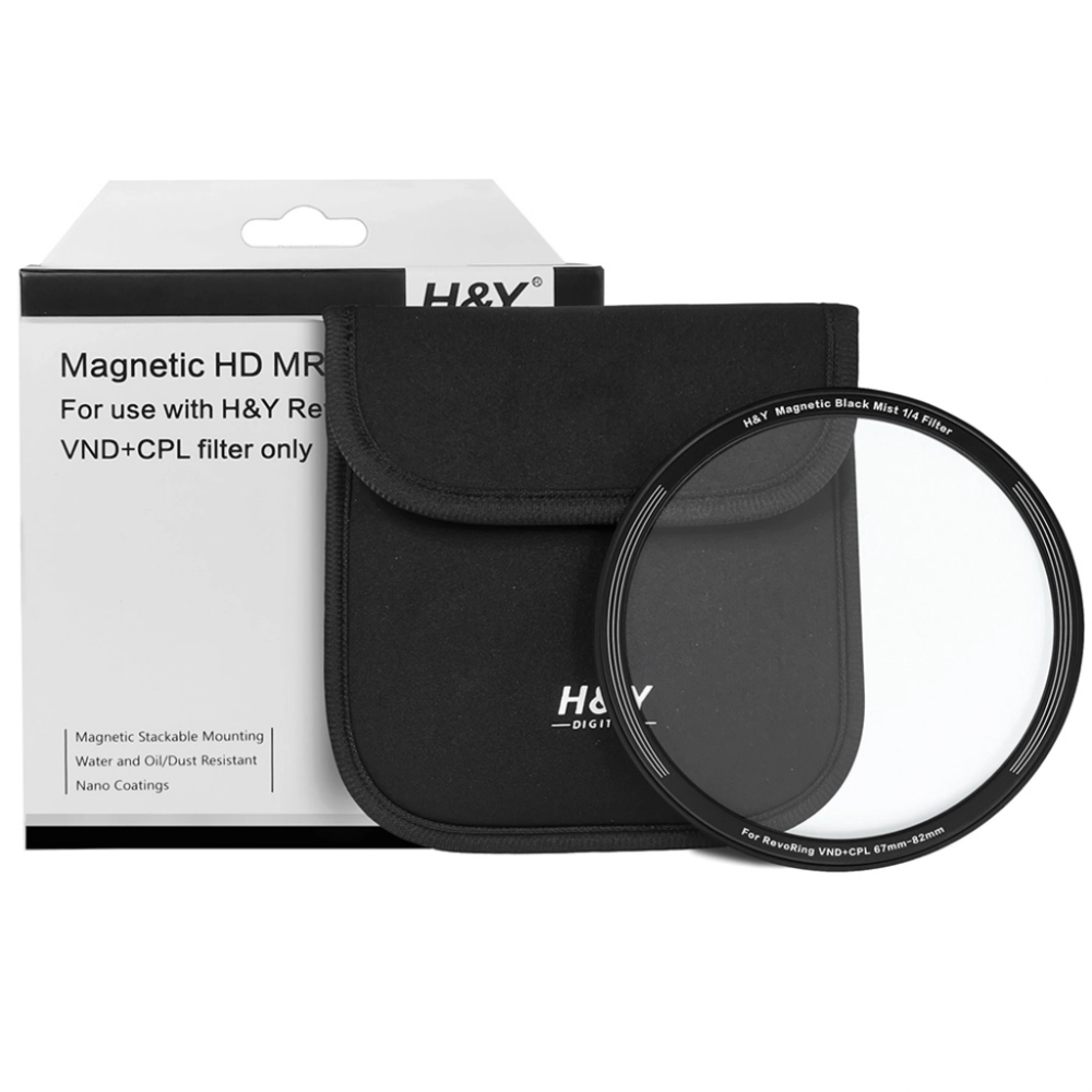 H&Y Filtr kołowy magnetyczny Black Mist 1/2 do adaptera regulowanego Revoring z ND i CPL 46-62 mm