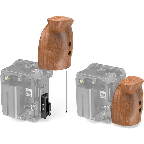 Smallrig Uchwyt boczny Rosette QR Wooden Grip do kamer serii Z CAM E2 [HTS2457]