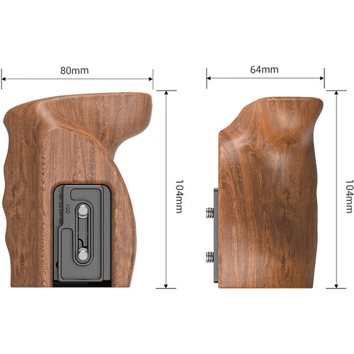 Smallrig Uchwyt boczny Rosette QR Wooden Grip do kamer serii Z CAM E2 [HTS2457]