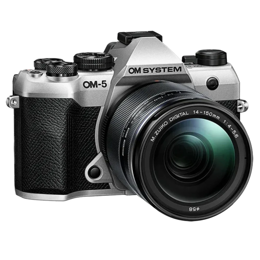 Aparat cyfrowy OM System OM-5 II body srebrny + OM System 14-150 mm