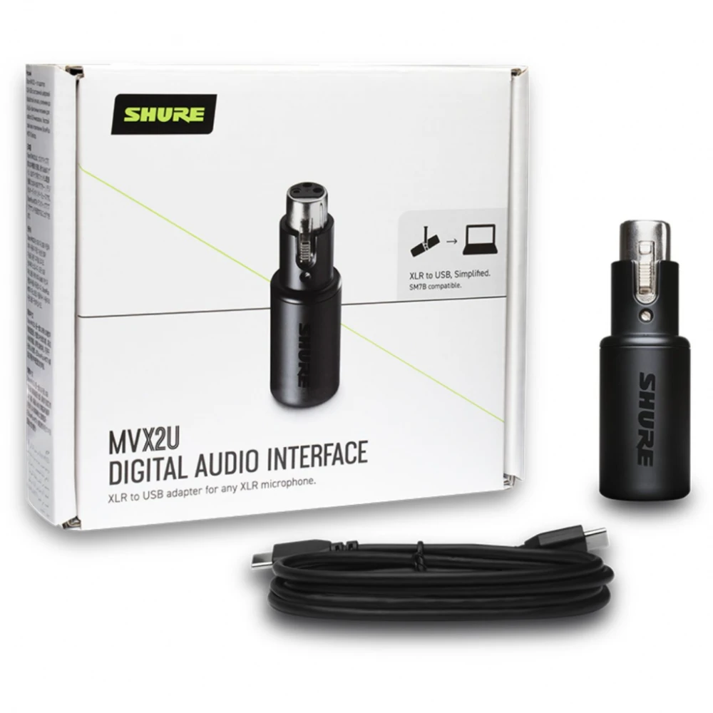 Shure Interfejs XLR-USB MVX2U z wyjściem słuchawkowym