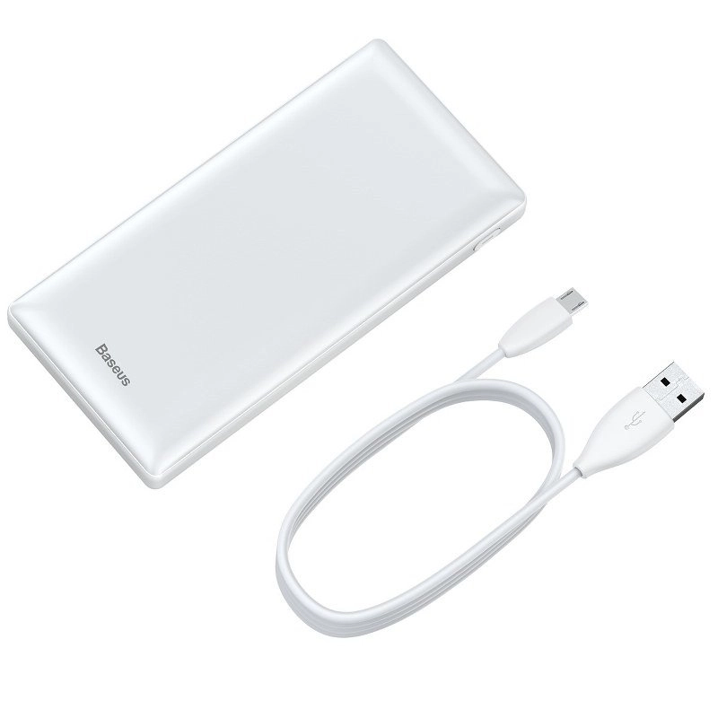 Baseus Powerbank Mini JA 20000mAh 2x USB 3A (biały)