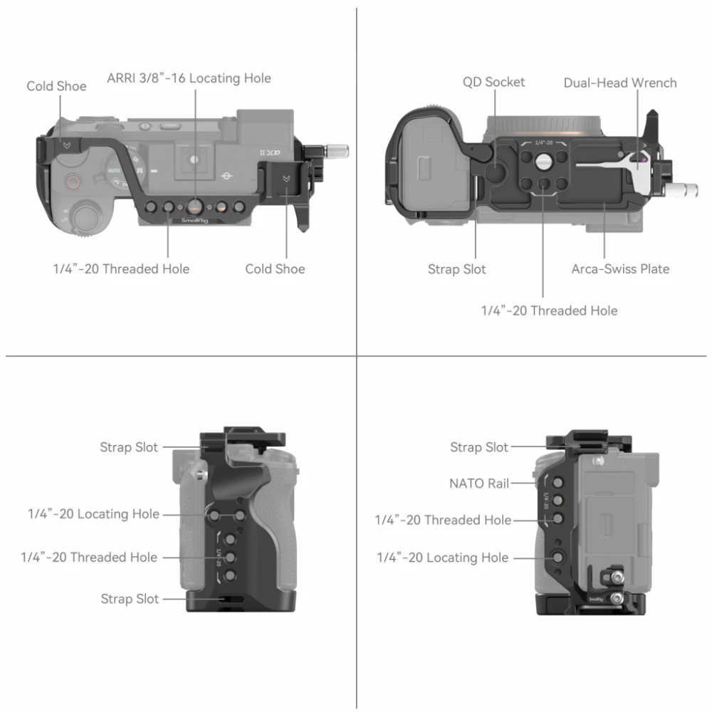 Smallrig Klatka operatorska do Sony A7C II / A7CR Cage Kit [4422]